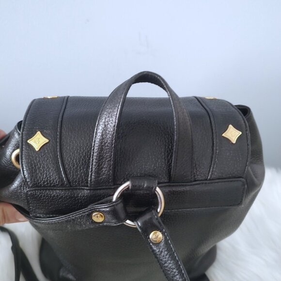 MCM vintage studded leather backpack w/COA EUC - Picture 10 of 11